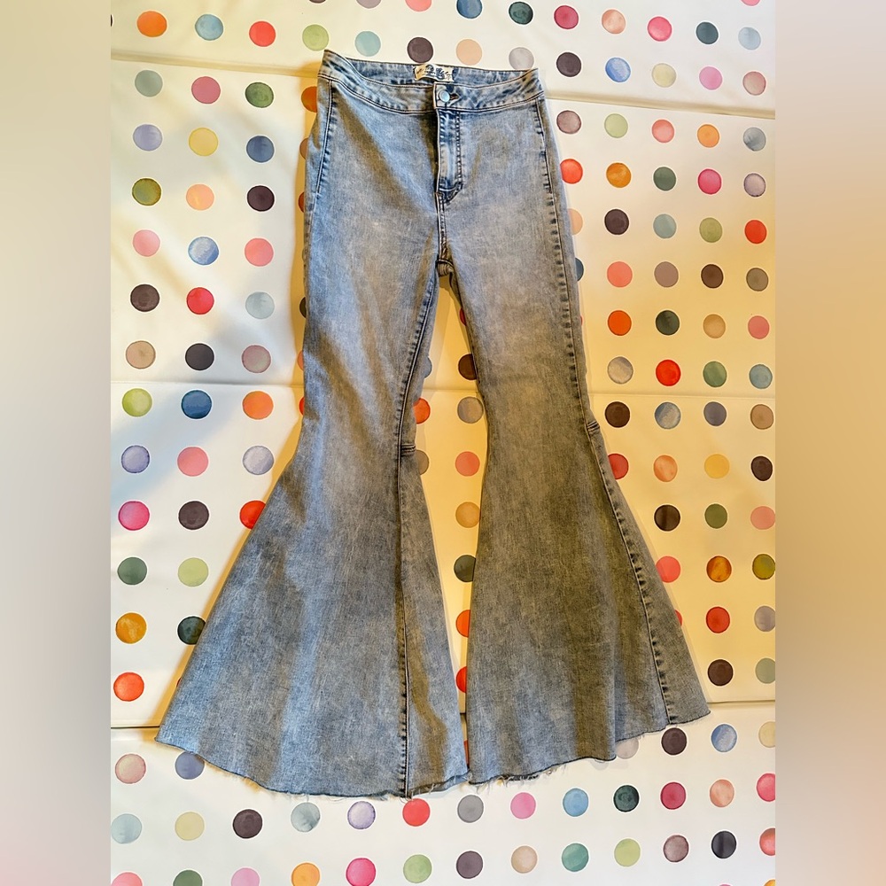 SOLD — We The Free Light Blue Flare Jeans — SOLD